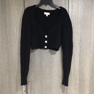 Ronny Kobo Collection Black Knit Sweater